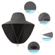 thumbnail image 4 of Sombrero de pescador con ala grande y protector solar que cubre toda la cara y protege contra los rayos UV para el verano, para pesca al aire libre, 4 of 4
