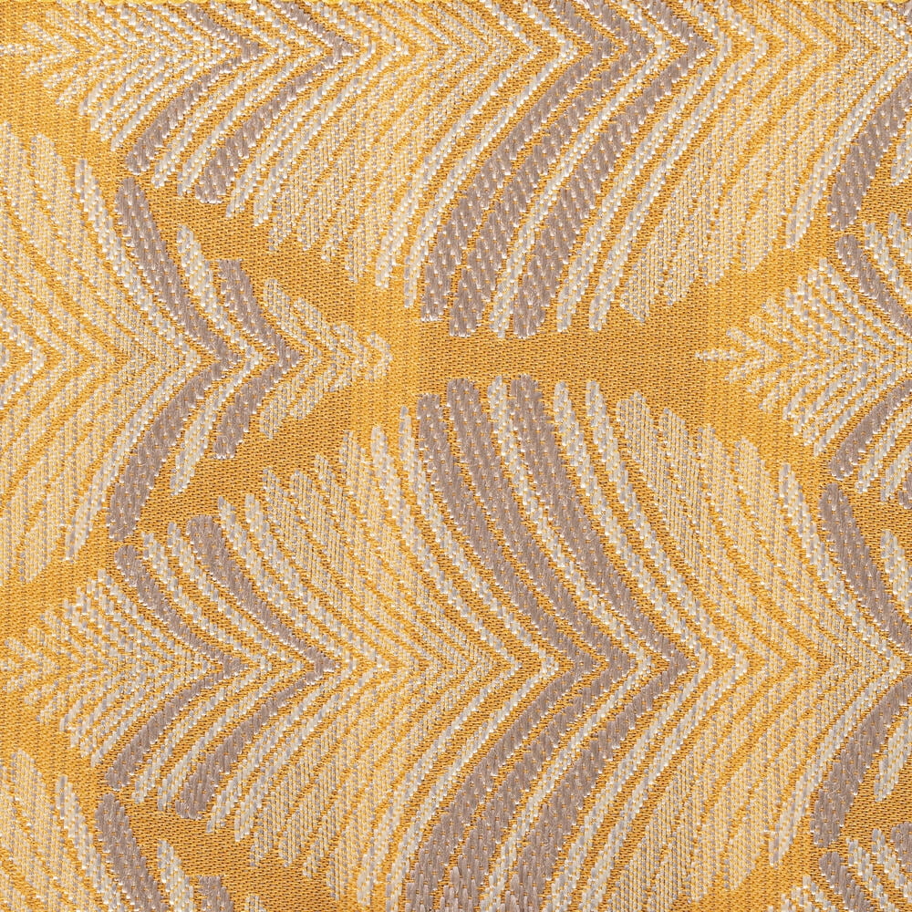 4"x10yd Gold Champagne Feather Leaf