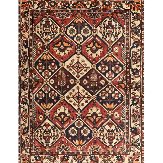 Ahgly Company Indoor Rectangle Traditional Brown Persian Area Rugs, 2' x 3'