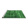 thumbnail image 2 of Ahgly Company Machine Washable Indoor Square Oriental Green Industrial Area Rugs, 3' Square, 2 of 4