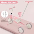 thumbnail image 3 of Triciclo Bobike 5 en 1 para niños pequeños de 18 meses a 5 años, color rosa, 3 of 7