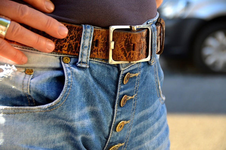 brass buckle jeans