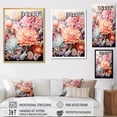thumbnail image 4 of Designart "Flourishing Pink Floral Elegance" Flowers Floater Framed Canvas Wall Art, 4 of 5