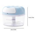thumbnail image 2 of Garlic Masher Cooking Meat Crusher Pull String Pepper Ginger Grinder Stainless Steel Slicer Washable Vegetable Grinding Chopper Blue, 2 of 8