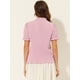 thumbnail image 3 of Top Elegante De BluDe ManCorDe OficiDe Las Camisas Del Cuello De PajariDe Las Mujeres Rogris XL, 3 of 5