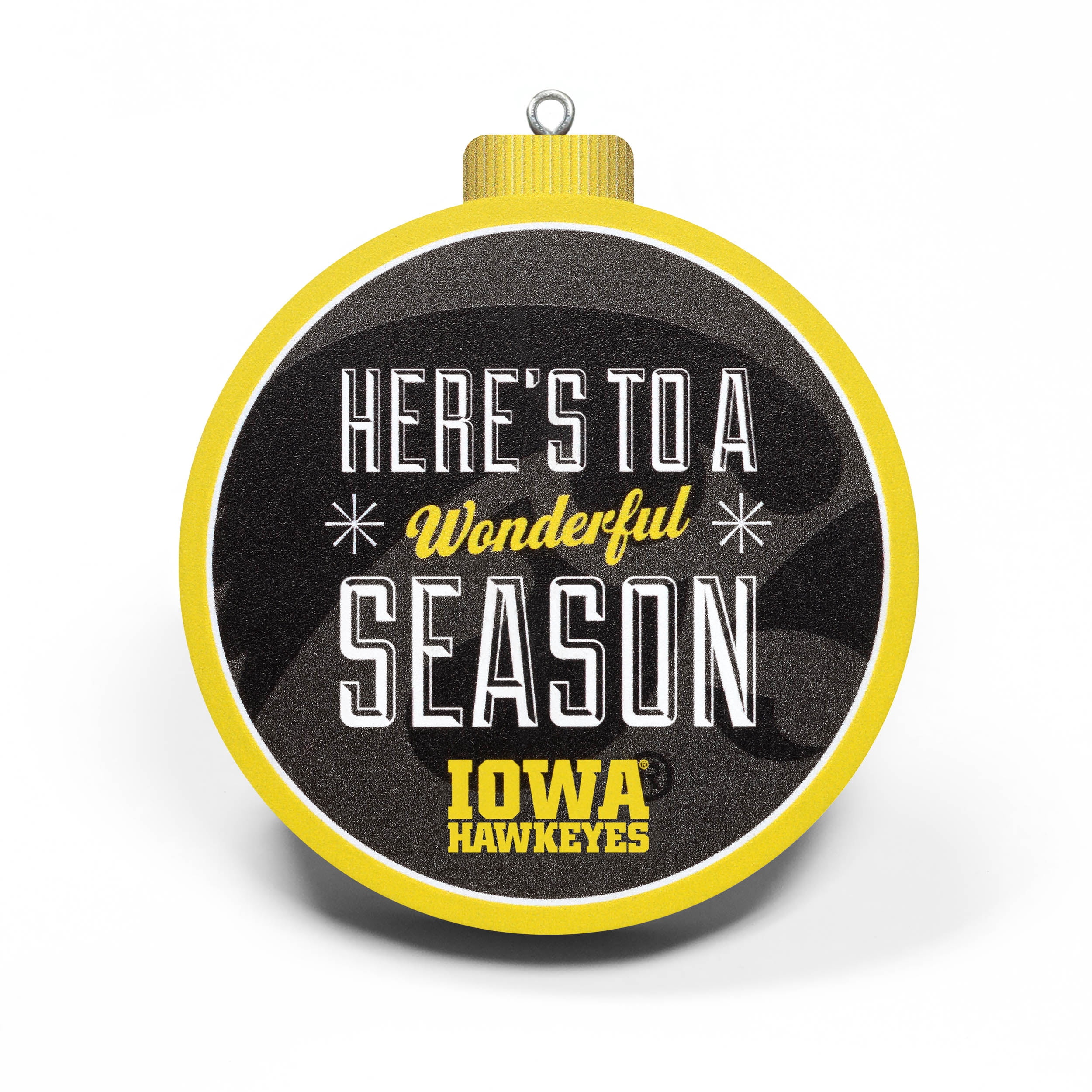 YouTheFan NCAA Iowa Hawkeyes 3D Logo Series Ornament