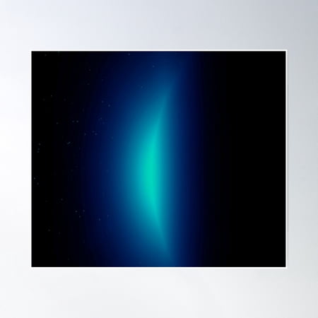 Blue Space Poster Wall Art, Modern Wall Decor, 8x12 UNFRAMED