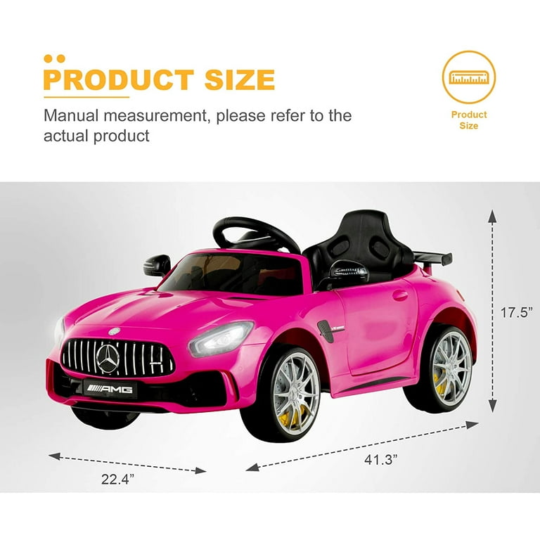 Pink mercedes kids car sale