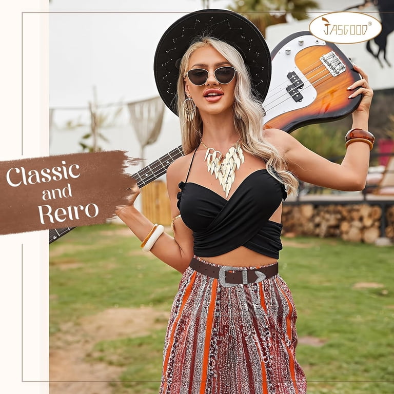 9592 Women Western Leather Belts Ladies Vintage Design Waist Belt For Pants Women Western Leather Belts Ladies Vintage Design Waist Belt  main image 4