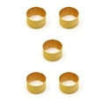 thumbnail image 1 of bedienty Knitting Rings Finger for Protection Thimble Adjustable Sewing Loop Specially-designed Crochet Tools for Home Yarn Crafts Normal Gold Ring 5Set, 1 of 6