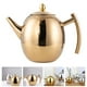 thumbnail image 2 of Tetera de acero inoxidable con colador, cafetera decorativa para cocina, recipiente para té suelto, 2 of 7