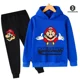 thumbnail image 1 of Conjunto de Sudadera con capucha de Super Mario para niños y niñas, ropa deportiva de 2 piezas con estampado, informal, a la moda, 2024, 1 of 1