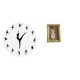 thumbnail image 1 of Reloj de pared,Reloj de pared con bailarina,reloj decorativo colgante.,Relojes de pared silenciosos Reloj decorativo de tiempo silencioso,Marco de fotos,Soporte para marco de fotos de, 1 of 8