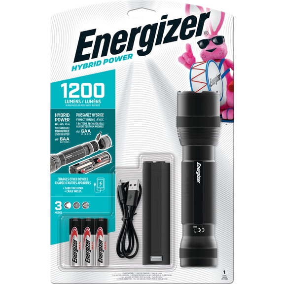 Energizer Hybrid Tactical LED Light, 1200 Lumen, IPX4, Aluminum Body