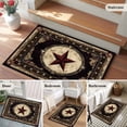 thumbnail image 5 of 2x3 Ft Entryway Area Rug, Western Stars Brown Kitchen Rug Runner Washable Floor Mat, Farmhouse Country Vintage Wood Grain Non Slip Indoor Door Mat Throw Carpet for Bathroom Living Room Bedroom, 5 of 8