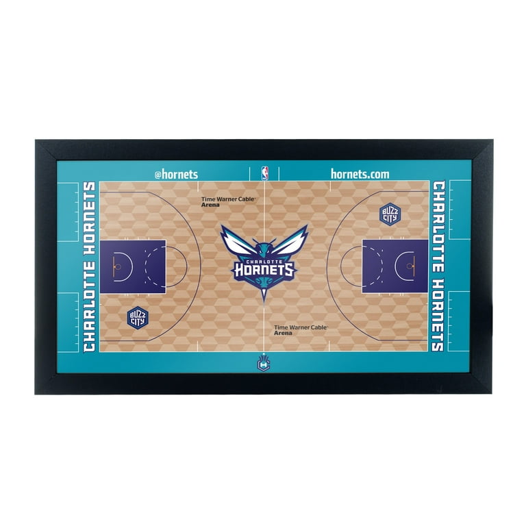 NBA Charlotte Hornets Court Canvas Wall Sign