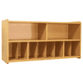 thumbnail image 2 of Tot Mate Wooden Wall-Mounted Diaper Storage, Natural Birch Plywood, 46"W x 12"D x 22 1/2"H, RTA, 2 of 7