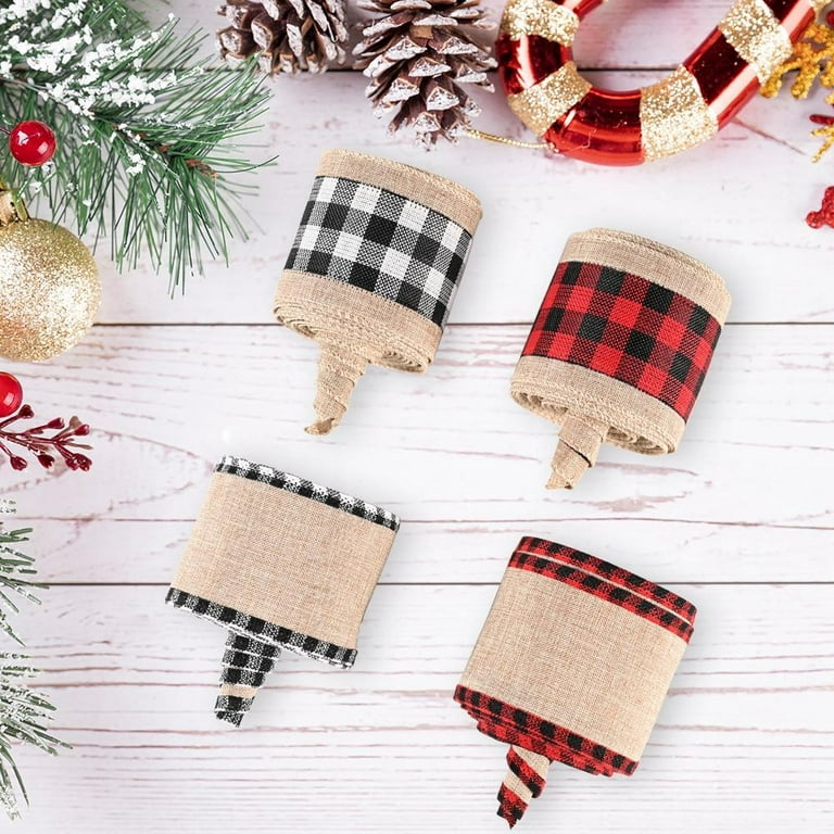 Burlap Ribbon for Gift Wrapping Christmas Tree Ribbons Buffalo