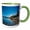 Green/White, variant on 3drose, Usa, Washington, Wenatchee Area - Us48 Rdu0388 - Richard Duval, 11oz Two-tone Yellow Mug