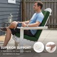 thumbnail image 5 of Ottowood Outdoor Adirondack Chair Cushions Set of 2 - Removable Covers, Water-Repellent, Fade-Resistant, Non-Slip Bottom & Securing Straps, Universal Fit for Most Chairs - Olive Green, 5 of 8