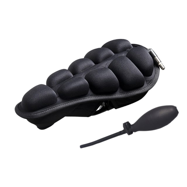Cojín cómodo para asiento de bicicleta, funda inflable para asiento de bicicleta, absorción de impactos 3D S Zulema Cojín para sillín de bicicleta