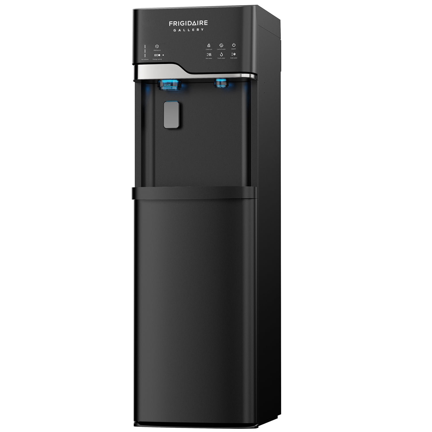 Frigidaire Gallery 3-in-1 Bottom Load Hot & Cold Water Cooler with Built-in Bullet Ice Maker, Digital Control Panel, Fast Ice Production