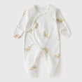 thumbnail image 2 of JUMEYU Baby Rompers Boy Fall Baby Girl Romper Newborn Romper Infant Long Sleeve Jumpsuit Cute Baby Girl Clothes 0 3 6 9 12 18 Months (Gold,Newborn), 2 of 8