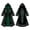 Dark Green_01, variant on Women's Electric Heated Robe with 6 Heat Settings, Plush Gothic Rose Hooded Bathrobe, 3 Heated Panels Wearable Heated Blanket Cloak with Auto-Off