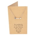 thumbnail image 2 of Quan Jewelry Arrow Necklace, Graduation and Christmas Gifts for Women with Greeting Card, 16-18 in, 2 of 6