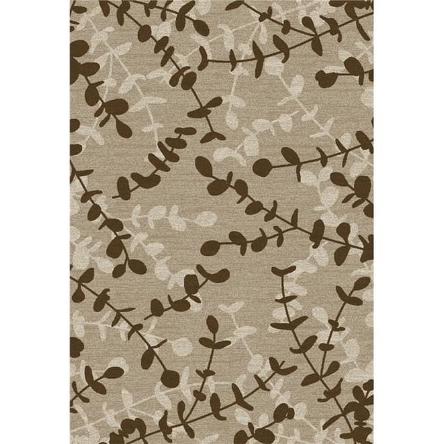 Art Carpet 24835 7 x 9 ft. Milan Collection Eucalyptus Woven Area Rug, Beige