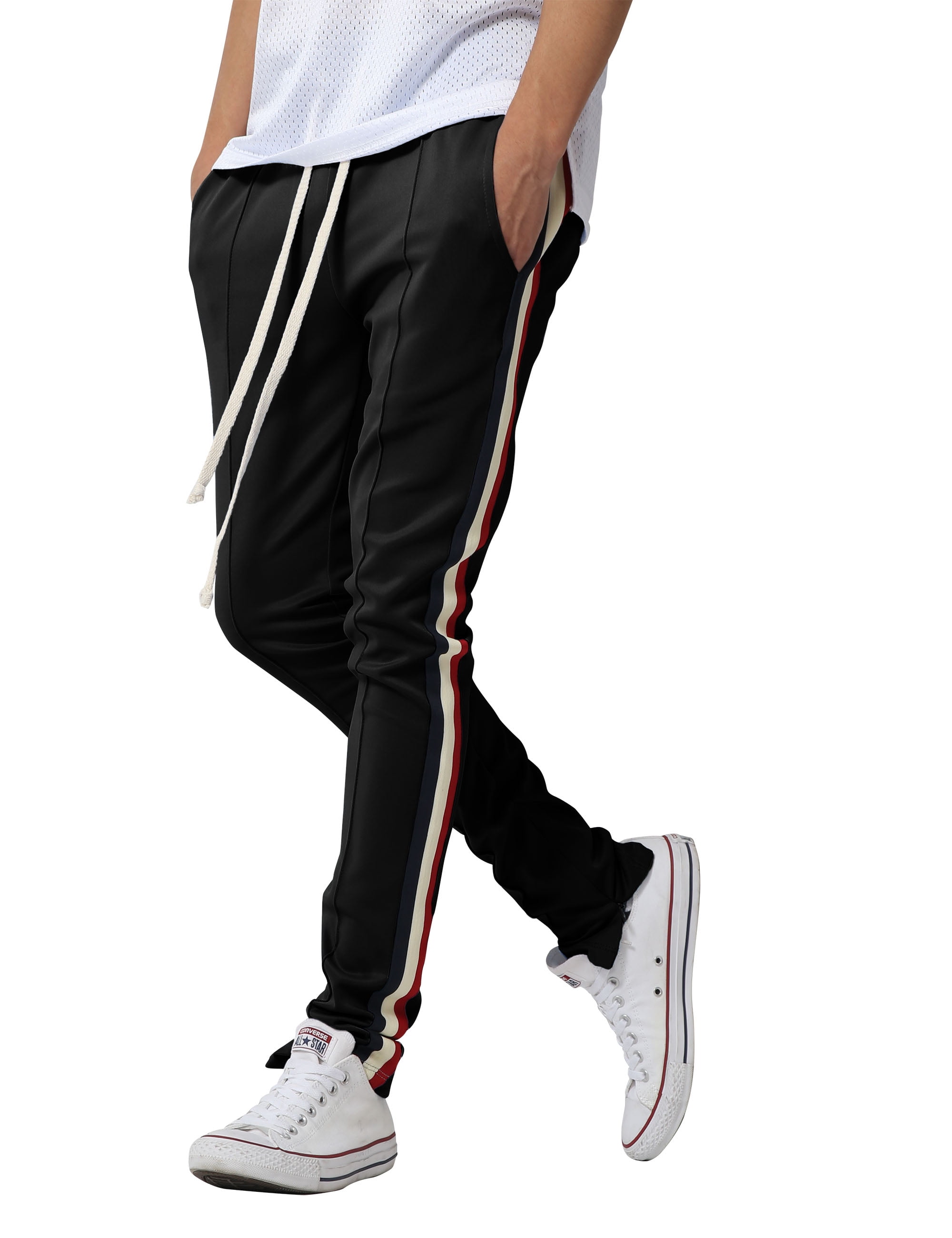 mens track pants slim fit