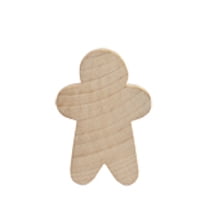 25 Pcs Gingerbread Boy Cut Outs1-3/4" tall x 1-1/4" wide x 3/16" thick