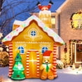 thumbnail image 1 of Casa Inflable de Jengibre Navideña OurWarm con Luces LED de 3 m para Exterior, 1 of 7