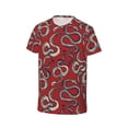 thumbnail image 3 of Fuzoiu Snake Print Boys' Casual T-Shirt,Crewneck Undershirts,Boys Athletic Shirt,Short Sleeve T-Shirts for Outdoor Play, 3 of 7