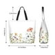 thumbnail image 5 of Balery Watercolor Floral Bolsa Tote Estilo Estético con Cremalleras, Bolsa de Hombro, Bolsa de Compras Grande y Plegable, 5 of 8