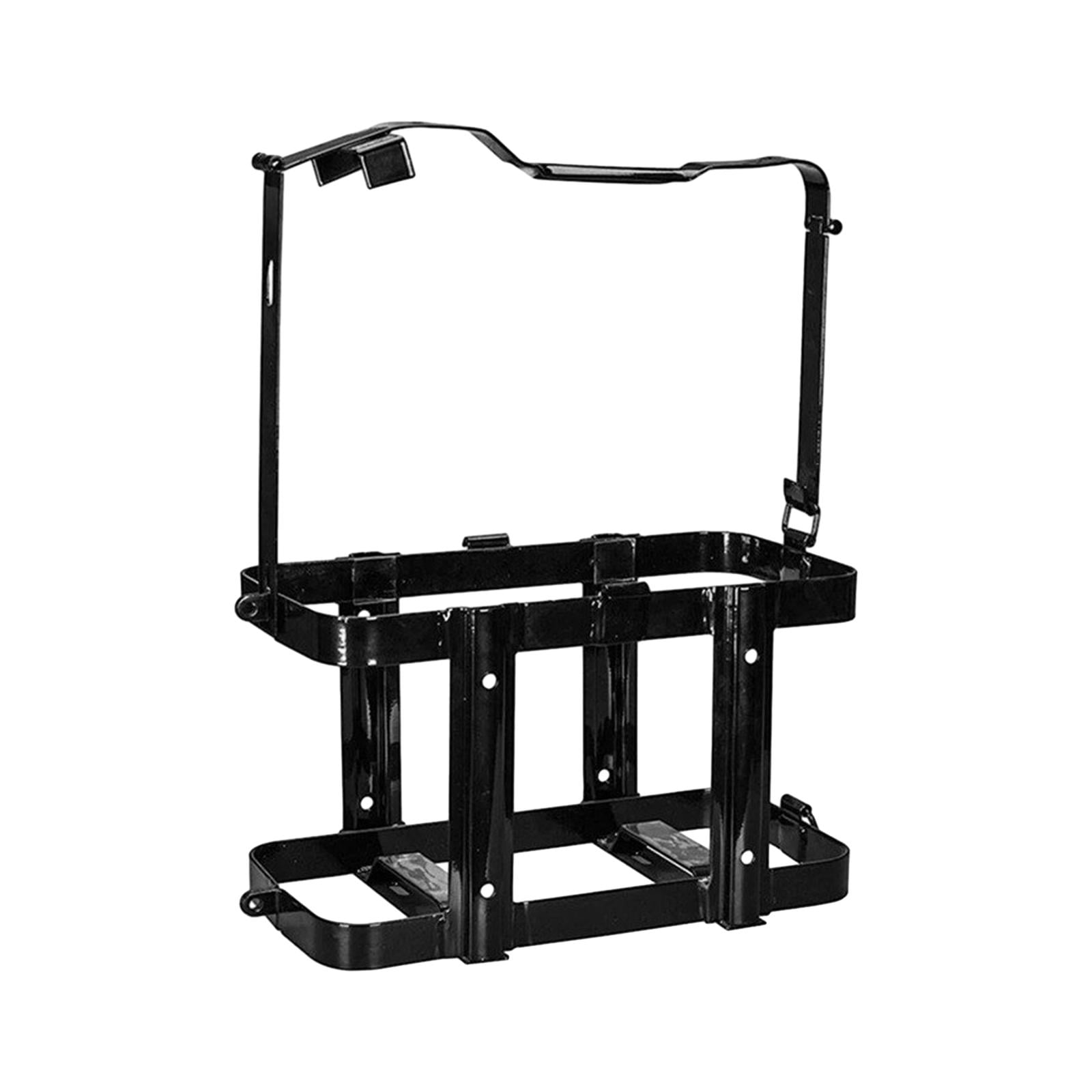 Wzmzjy Jerry Gas Can Holder Fuel Tank Holder for 5 Gal Black Spare Parts Replaces Metal