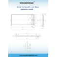 thumbnail image 6 of WOODBRIDGE Shower Base 6030-1000R 60" W x 30" W x 4" H, Right Drain, White, 6 of 6