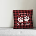 thumbnail image 2 of Creative Products I Believe in Santa Paws 16x16 Spun Poly Pillow, 2 of 2