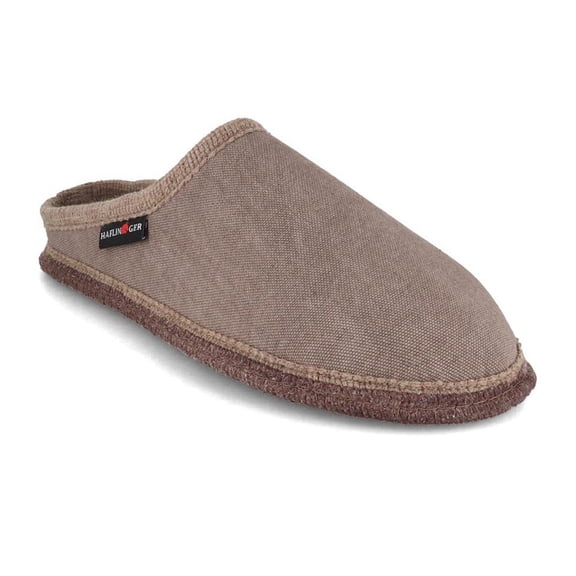 HAFLINGER Men Women Cotton Slippers 'Cotty', beige