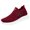 Red, variant on Women's S𝗅ip On Sneakers Lightweight Soft Sole Shoes Breathable Fly Woven Mesh Sneakers Laceless Hands-Free Running Shoes Comfortable Athlet𝗂c Shoes Casual Fashion Non-S𝗅ip Walking Shoes