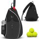 thumbnail image 3 of Toystoory Bolso bandolera de tenis de gran capacidad para actividades al aire libre, bolso cruzado, bolso de bádminton, bolso de tenis Bádminton negro, 3 of 6