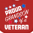 thumbnail image 4 of Inktastic Proud Grandson of a Veteran Veterans Day Boys Baby Bib, 4 of 4