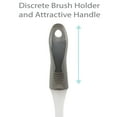 thumbnail image 5 of Bath Bliss Deluxe Toilet Bowl Brush and Stand in Gray, 5 of 6