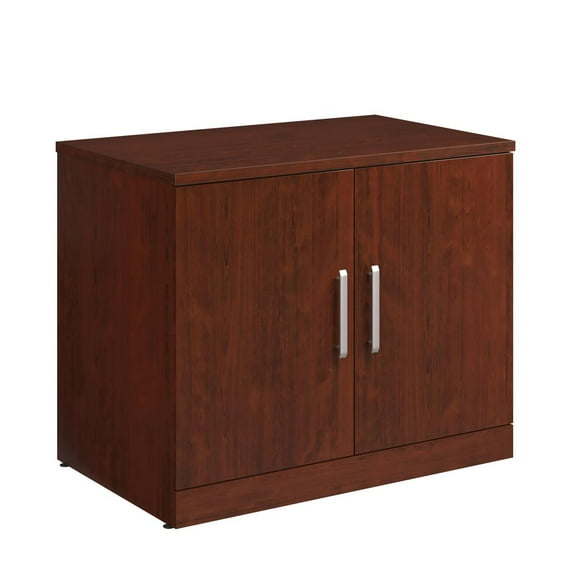 Sauder Affirm Engineered Wood Storage Cabinet With Doors in Classic Cherry