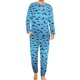 thumbnail image 1 of Pijama de tiburón divertido, conjunto de pijama de 2 piezas con estampado de vida marina de manga larga para hombre, ropa de dormir romántica de gran tamaño con gráficos de otoño, 1 of 5