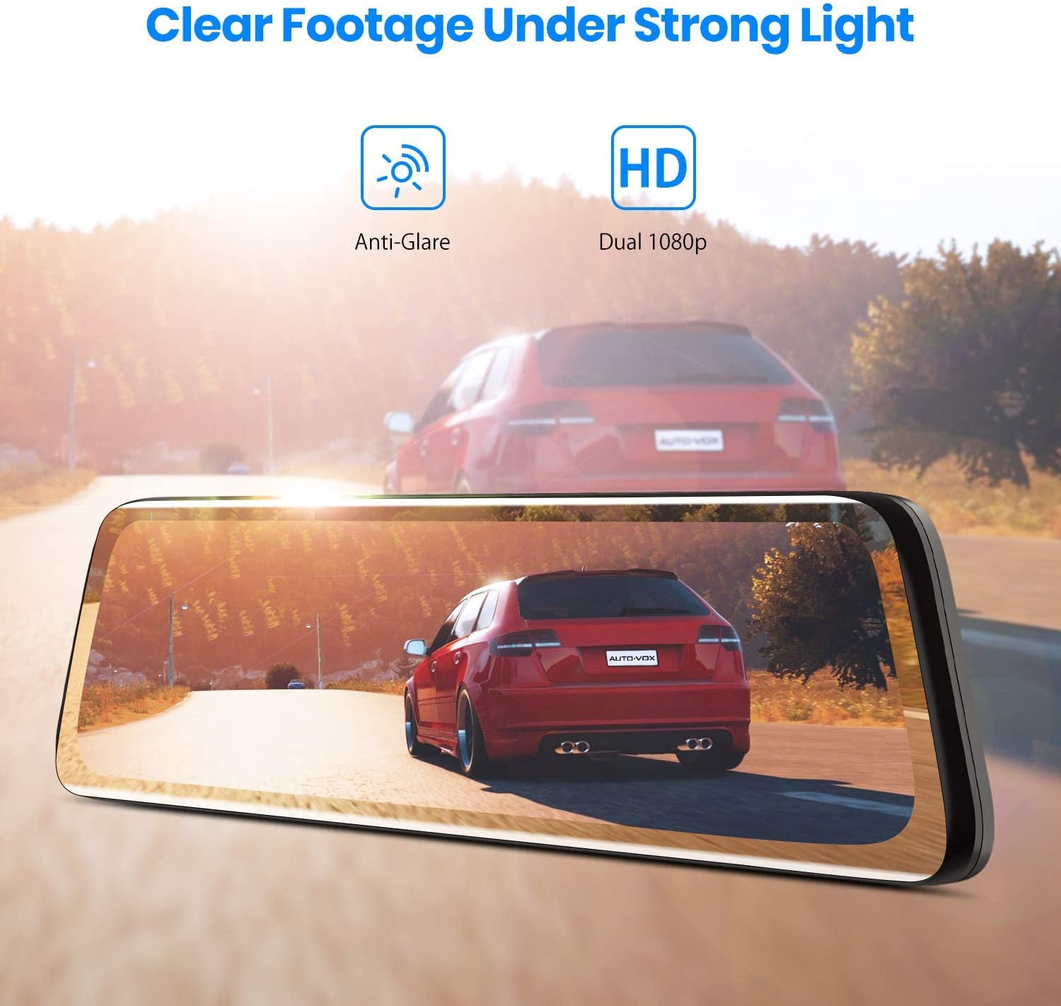 AUTO-VOX　V5 Pro V5 Pro 1080P Rear View Mirror Dash Cam with Full HD & GPS