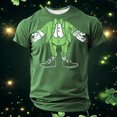 thumbnail image 2 of IWRICH Men's Leprechaun Body Plus Size T Shirt Funny St. Patrick's Day Irish Tee Short Sleeve Casual Slim Fit Tops Green XS, 2 of 4
