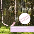 thumbnail image 3 of JBeeCtrl Baby Swing Seat for Outdoor Playground for Kids with 60" Heavy Duty Chain Pink, 3 of 7