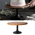 thumbnail image 3 of 2 Uds Soporte De Pastel De Madera Pedestal Postre Soporte Redondo Boda Fiesta Cumpleaños BLESIY Puesto de pasteles, 3 of 7