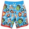 thumbnail image 2 of Marvel Avengers Iron Man Thor Captain America Toddler Boys Swim Trunks Toddler to Little Kid, 2 of 5
